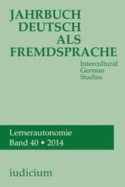 Cover von Jahrbuch Deutsch als Fremdsprache