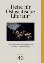 Cover von Hefte für ostasiatische Literatur 80