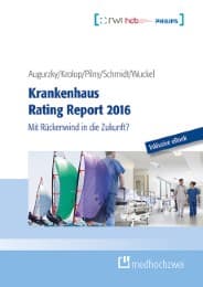 Cover von Krankenhaus Rating Report 2016 (Buch + eBook)