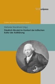 Cover von Friedrich Nicolai im Kontext der kritischen Kultur der Aufklärung