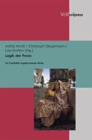 Cover von Logik der Prosa
