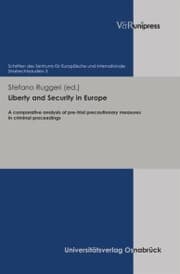 Cover von Liberty and Security in Europe