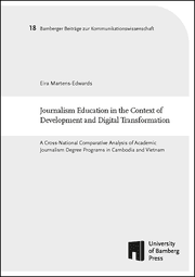 Cover von Journalism Education in the Context of Development and Digital Transformation