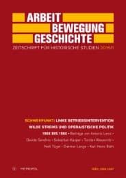 Cover von Linke Betriebsintervention wilde Streiks und operaistische Politik 1968 bis 1988