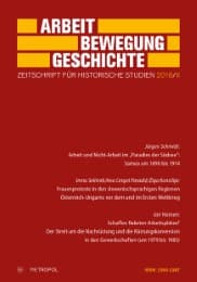 Cover von Arbeit - Bewegung - Geschichte