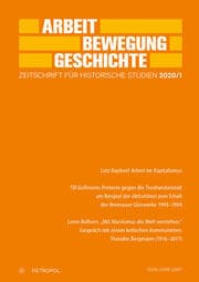 Cover von Arbeit - Bewegung - Geschichte
