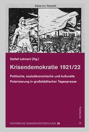 Cover von Krisendemokratie 1921/22