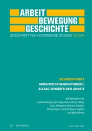 Cover von Arbeit - Bewegung - Geschichte