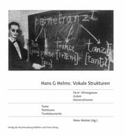 Cover von Hans G Helms: 'Vokale Strukturen' 'Fa:m Ahniesgwow','Golem','Konstruktionen' Partituren, Materialien, Tondokumente
