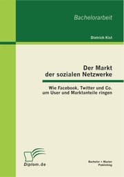 Cover von Der Markt der sozialen Netzwerke: Wie Facebook, Twitter und Co. um User und Marktanteile ringen