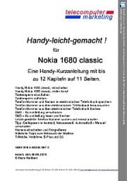 Cover von Nokia 1680 classic-leicht-gemacht