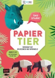 Cover von PAPIERtier - Saustark! Papercraft mit Wildschwein und Tapirfamilie