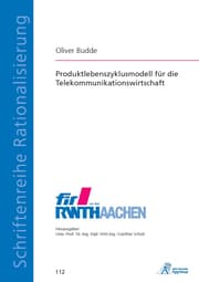 Cover von Produktlebenszyklusmodell für die Telekommunikationswirtschaft