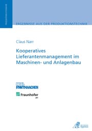 Cover von Kooperatives Lieferantenmanagement im Maschinen- und Anlagenbau