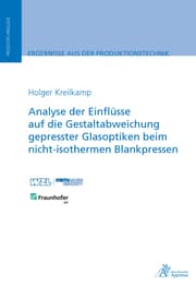 Cover von Analyse der Einflüsse auf die Gestaltabweichung gepresster