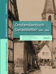 Cover von Ortsfamilienbuch Geradstetten 1660 - 1930