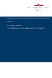 Cover von Die gemeinnützige Aktiengesellschaft