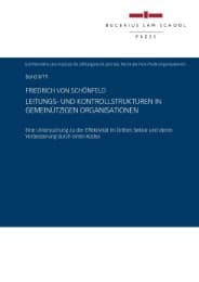 Cover von Leitungs- und Kontrollstrukturen in gemeinnützigen Organisationen