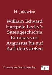 Cover von William Edward Hartpole Lecky's Sittengeschichte Europas von Augustus bis auf Karl den Großen