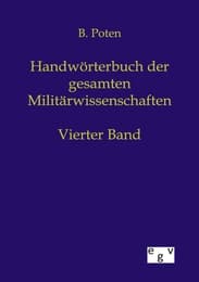 Cover von Handwörterbuch der Gesamten Militärwissenschaften