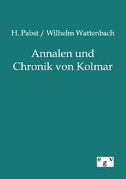 Cover von Annalen und Chronik von Kolmar