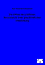 Cover von Die Völker des südlichen Russlands in ihrer geschichtlichen Entwicklung