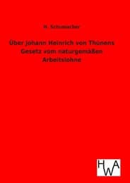 Cover von Über Johann Heinrich von Thünens Gesetz vom naturgemäßen Arbeitslohne