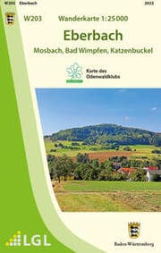 Cover von W203 Wanderkarte 1:25 000 Eberbach