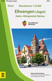 Cover von W222 Wanderkarte 1:25 000 Ellwangen (Jagst)