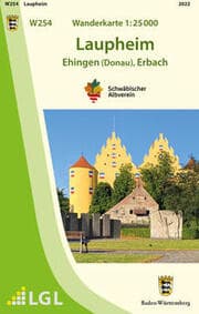 Cover von W254 Wanderkarte 1:25 000 Laupheim