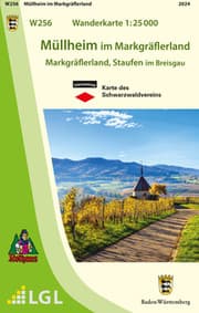 Cover von W256 Wanderkarte 1:25 000 Müllheim im Markgräflerland