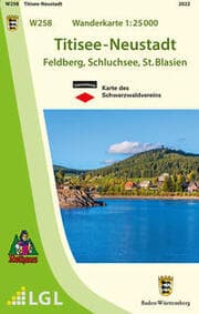 Cover von W258 Wanderkarte 1:25 000 Titisee-Neustadt