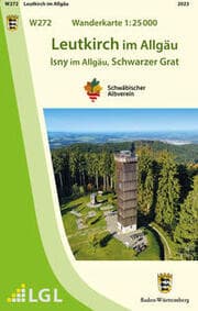 Cover von W272 Wanderkarte 1:25 000 Leutkirch im Allgäu