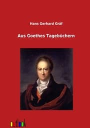 Cover von Aus Goethes Tagebüchern