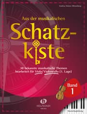 Cover von Aus der musikalischen Schatzkiste 1 - Klavierbegleitung zu Viola/Violoncello