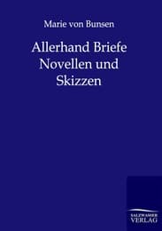 Cover von Allerhand Briefe, Novellen und Skizzen