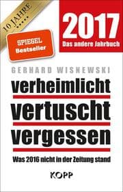Cover von verheimlicht, vertuscht, vergessen 2017