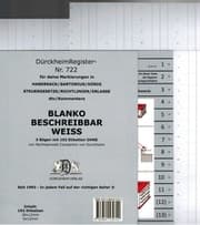 Cover von DürckheimRegister® BLANKO-WEISS - Beschreibbar