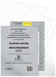 Cover von DürckheimRegister® Nr. 1736 - BLANKO-WEISS-Stichworte