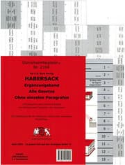 Cover von DürckheimRegister® HABERSACK Ergänzungsband nur Gesetze (Akronyme)