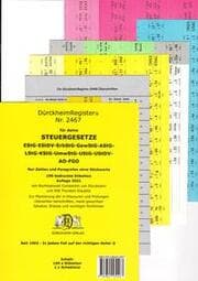 Cover von DürckheimRegister® Griffregister JurTab Nr. 2467 - SteuerGesetze