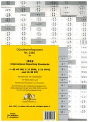 Cover von DürckheimRegister® IFRS / IAS, Gesetze, Artikel und §§, ohne Stichworte