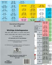 Cover von DürckheimRegister® 2788 Wichtige Arbeitsgesetze