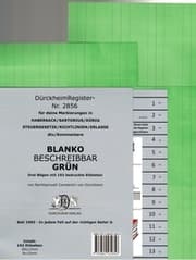 Cover von DürckheimRegister® Nr. 2856 BLANKO-GRÜN beschreibbar für deine Gesetze