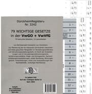 Cover von DürckheimRegister Nr. 3242: 79 wichtige Gesetze in der VwGO + VwVfG