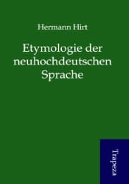 Cover von Etymologie der neuhochdeutschen Sprache