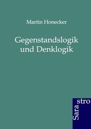 Cover von Gegenstandslogik und Denklogik