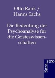 Cover von Die Bedeutung der Psychoanalyse für die Geisteswissenschaften