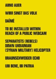 Cover von Arno Auer: Wirr singt das Volk