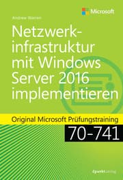 Cover von Netzwerkinfrastruktur mit Windows Server 2016 implementieren